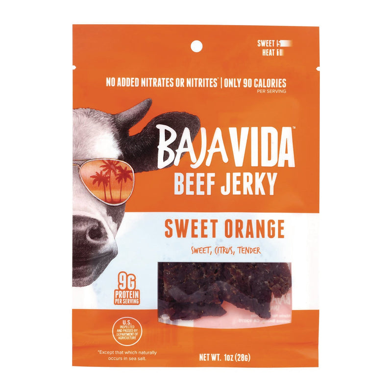 Baja Jerky Beef Jerky Sweet Orange Snack Pack, Sweet Orange, 1 oz Packet, 12/Carton (GRR22002306) Case of 12