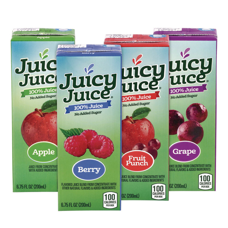 Juicy Juice® Juice Box Variety Pack, Assorted Flavors, 6.75 oz Box, 32/Carton (GRR22002370) Case of 32