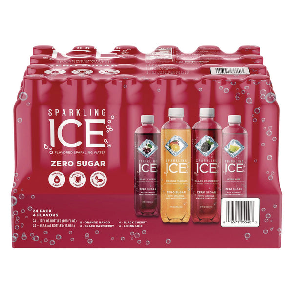 Sparkling ICE® Fruit Frenzy Variety Pack, Assorted Flavors, 17 oz Bottle 24/Carton (GRR22002383) Case of 24