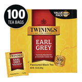 TWININGS® Tea Bags, Earl Grey, Individually Wrapped, 100/Carton (GRR22002386) Case of 100