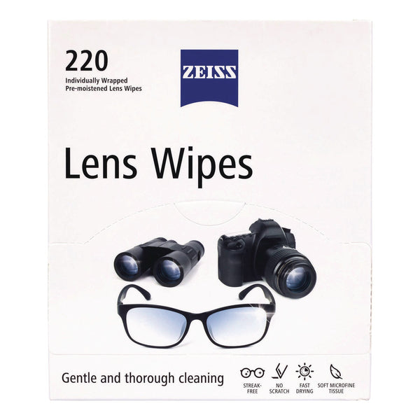 ZEISS Lens Wipes, 6 x 5, 220/Carton (GRR22002393) Case of 220