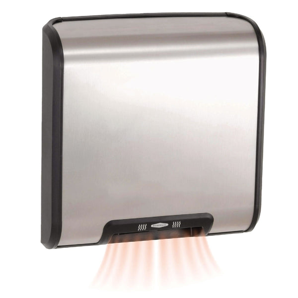 Bobrick TrimLineSeries QuietDry Surface-Mounted ADA Automatic Hand Dryer, 115 V, Satin Stainless Steel (BOB7128) Each