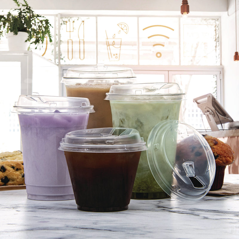 Dart® Prima Strawless Plastic Lids, Fits 9 oz to 20 oz Cold Cups, Clear, 1,000/Carton (DCCP662RSL) Case of 1000