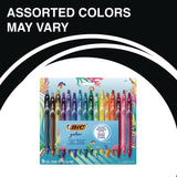 BIC® Gel-ocity Quick Dry Gel Pen, Retractable, Medium 0.7 mm, 16 Assorted Ink and Barrel Colors, 16/Pack (BICRGLCGA16AST) Pack of 16