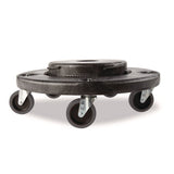 Rubbermaid® Commercial 3" Swivel Caster, Grip Ring Stem, 3" Wheel, Black/Gray (SGS2640M10000) Each