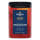 1850 Expedition Blend Roast Ground Coffee, 12 oz Canister (FOL93312EA) Each