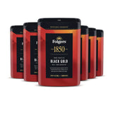 1850 Black Gold Roast Ground Coffee, 12 oz Canister, 6/Carton (FOL12722) Case of 6