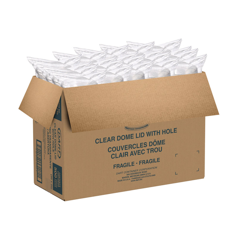 Plastic Dome Lid, Fits 32 oz Cold Cups, Clear, 25/Sleeve, 20 Sleeves/Carton (SCCDL639) Case of 500