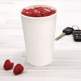 SOLO® Double Sided Poly (DSP) Paper Cold Cups, 16 oz, White, 50 Cups/Sleeve, 20 Sleeves/Carton (SCCRP16P2050) Case of 1000