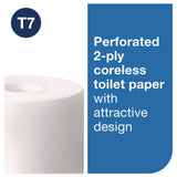 Tork® Advanced Coreless High Capacity Bath Tissue, 2-Ply, White, 1,000 Sheets/Roll, 12 Rolls/Carton (TRK472881) Case of 12