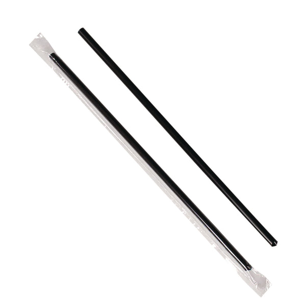 Karat® Jumbo Straws, 9", Black, 2,000/Carton (KRTC9035) Case of 2000