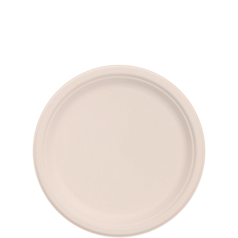 Dart® Compostable Fiber Dinnerware, ProPlanet Seal, Plate, 9" dia, Natural, 500/Carton (DCC9FBRP1) Case of 500