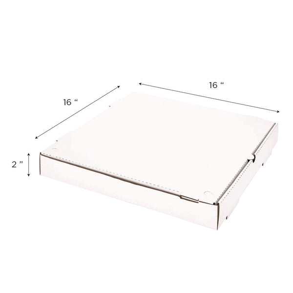 Karat® Corrugated Paper Boxes, 16 x 16 x 1.97, White/Kraft, 50/Carton (KRTFPPBF16W) 1 BD