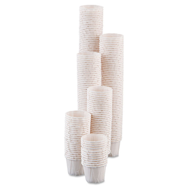 SOLO® Paper Portion Cups, 0.75 oz, White, 250/Bag, 20 Bags/Carton (SCC075) Case of 5000