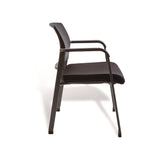 Alera® Elgar Fabric Guest Chair, 24.41 x 22.64 x 31.73, Black Seat, Black Back, Black Base (ALEER4317)