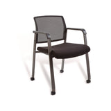 Alera® Elgar Fabric Guest Chair, 24.41 x 22.64 x 31.73, Black Seat, Black Back, Black Base (ALEER4317)