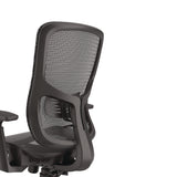 Alera® Hollins Ergonomic Mesh Swivel Task Chair, Supports Up to 275 lb, 18.57 to 22.54 Seat Height, Black Seat/Back, Black Base (ALEHL42BME18)