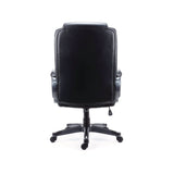 Alera® Kirkdale Bonded Leather Manager Chair, Supports Up to 275 lb, 16.18 to 22.76 Seat Height, Black Seat/Back, Black Base (ALEKD4519) Each