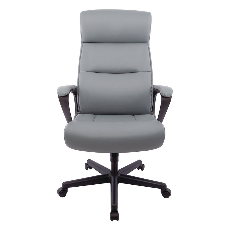 Alera® Alera Oxnam Series High-Back Task Chair, Supports Up to 275 lb, 17.56 to 21.38 Seat Height, Gray Seat, Gray Back, Black Base (ALEON41B49) Each