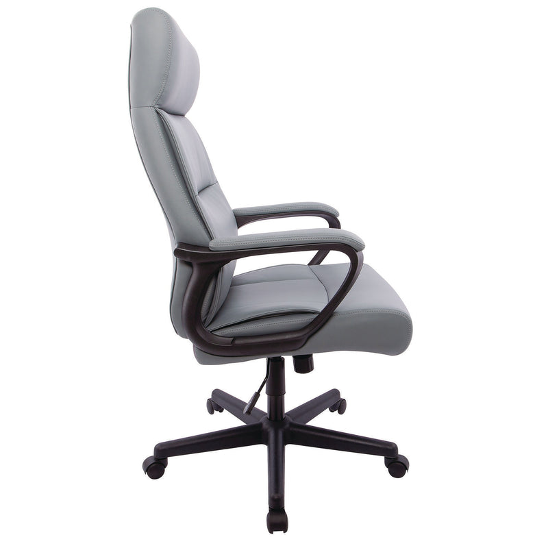 Alera® Alera Oxnam Series High-Back Task Chair, Supports Up to 275 lb, 17.56 to 21.38 Seat Height, Gray Seat, Gray Back, Black Base (ALEON41B49) Each