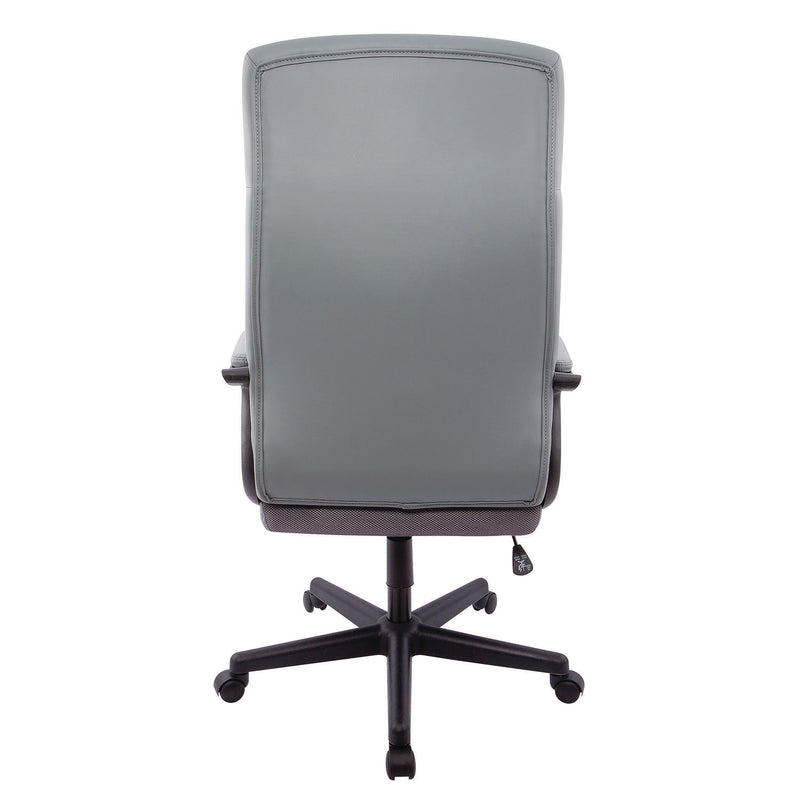 Alera® Alera Oxnam Series High-Back Task Chair, Supports Up to 275 lb, 17.56 to 21.38 Seat Height, Gray Seat, Gray Back, Black Base (ALEON41B49) Each