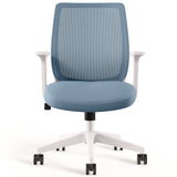 Alera® Wessex Ergonomic Fabric Mesh Swivel Task Chair, Up to 275 lb, 17.09 to 20.83 Seat Height, Seafoam Seat/Back, White Base (ALEWX42BME24)