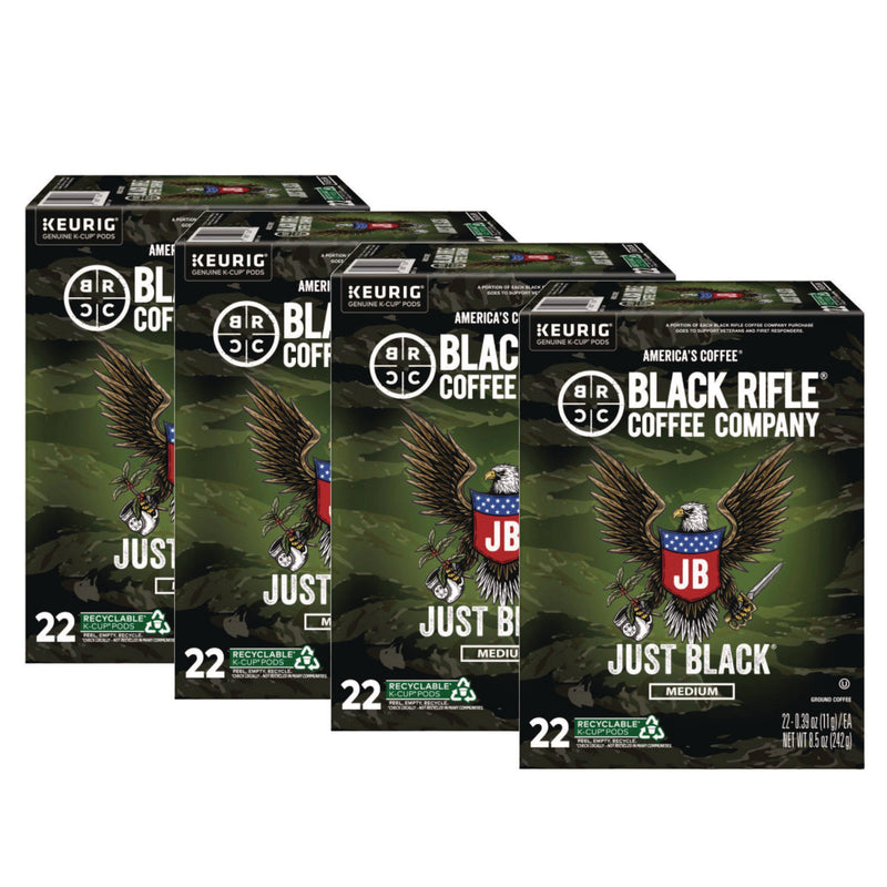 Black Rifle® Coffee Company Just Black Coffee K-Cups, 88/Carton (GMT0547CT) Case of 88