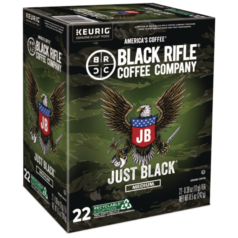 Black Rifle® Coffee Company Just Black Coffee K-Cups, 88/Carton (GMT0547CT) Case of 88