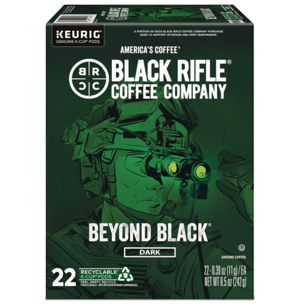 Black Rifle® Coffee Company Beyond Black Coffee K-Cups, 22/Box (GMT0499) Box of 22