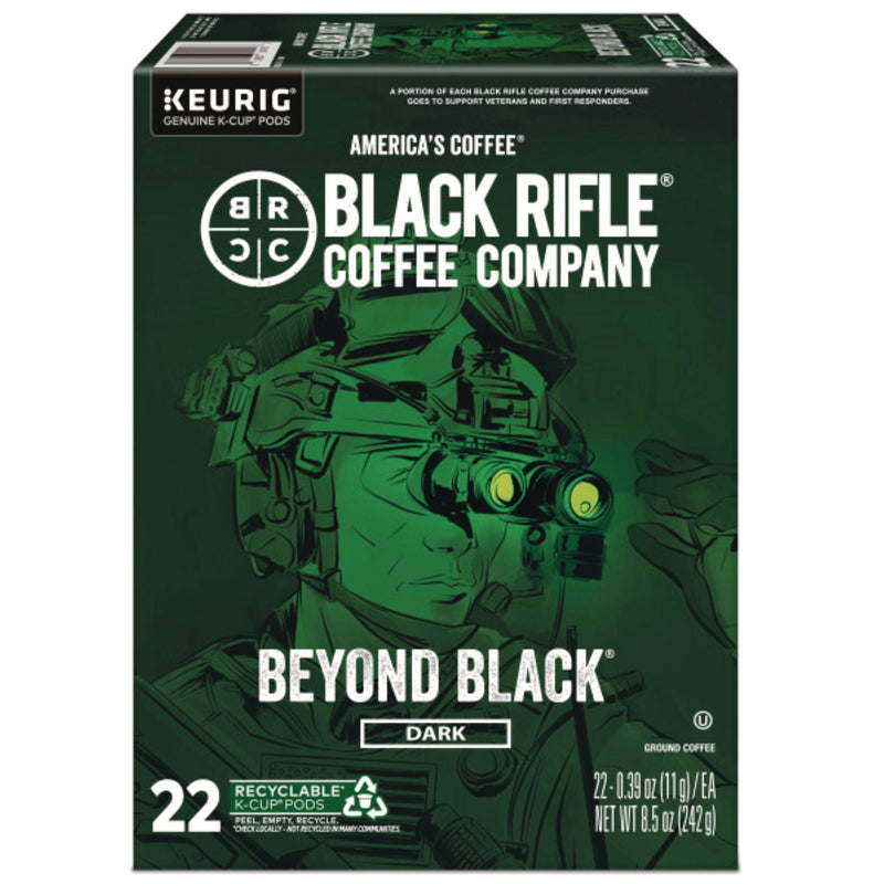 Black Rifle® Coffee Company Beyond Black Coffee K-Cups, 22/Box (GMT0499) Box of 22
