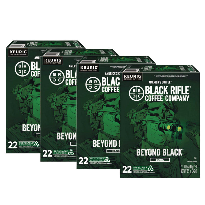 Black Rifle® Coffee Company Beyond Black Coffee K-Cups, 88/Carton (GMT0499CT) Case of 88