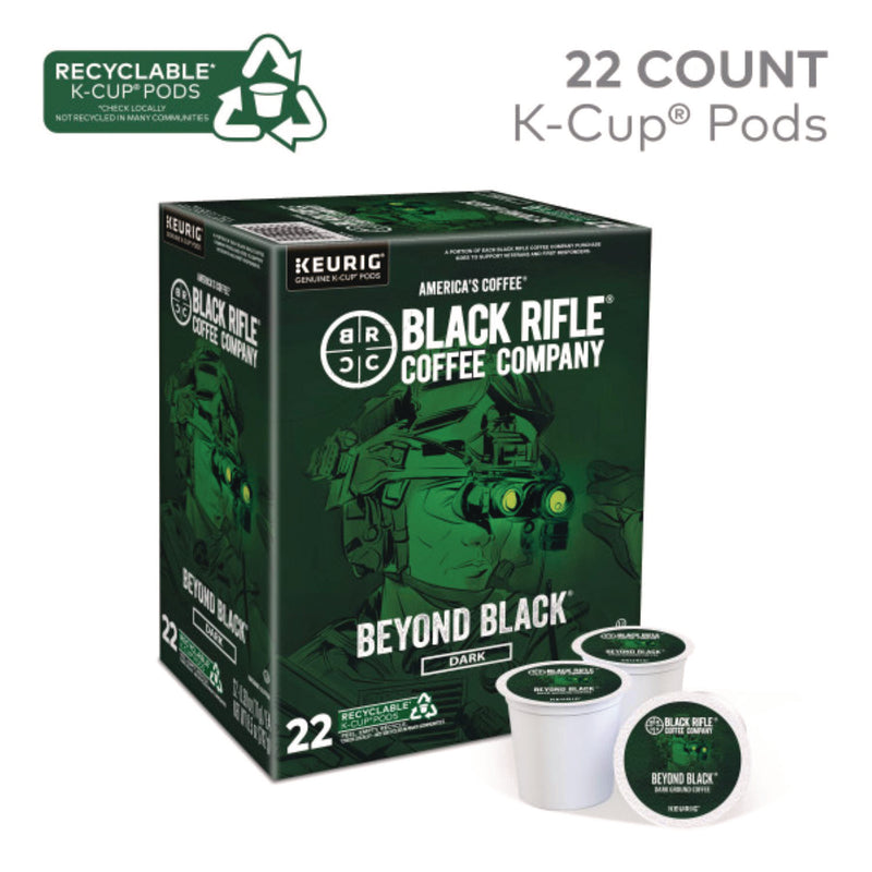 Black Rifle® Coffee Company Beyond Black Coffee K-Cups, 88/Carton (GMT0499CT) Case of 88