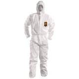 KleenGuard™ A50 Breathable Splash and Particle Protection Overalls, White, 2X-Large, 25/Carton (KCC51928) Case of 25