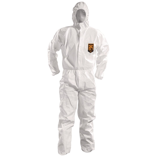KleenGuard™ A50 Breathable Splash and Particle Protection Overalls, White, 2X-Large, 25/Carton (KCC51928) Case of 25