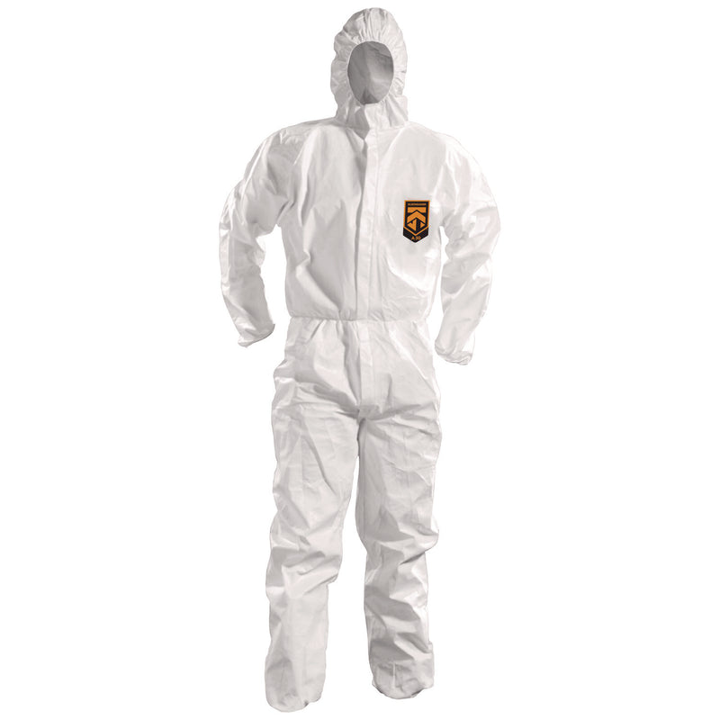 KleenGuard™ A50 Breathable Splash and Particle Protection Overalls, White, 2X-Large, 25/Carton (KCC51928) Case of 25