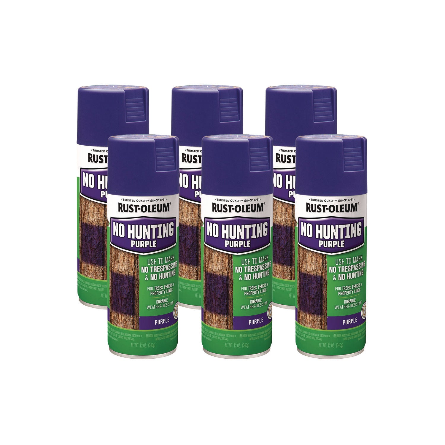 Rust-Oleum® Specialty No Hunting Purple Spray Paint, Flat No Hunting P ...