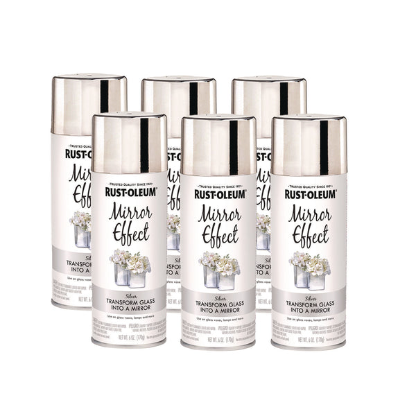 Rust-Oleum® Specialty Mirror Effect Spray Paint, High Gloss Mirror, 6 oz Aerosol Can, 6/Carton (RST301494CT) Case of 6