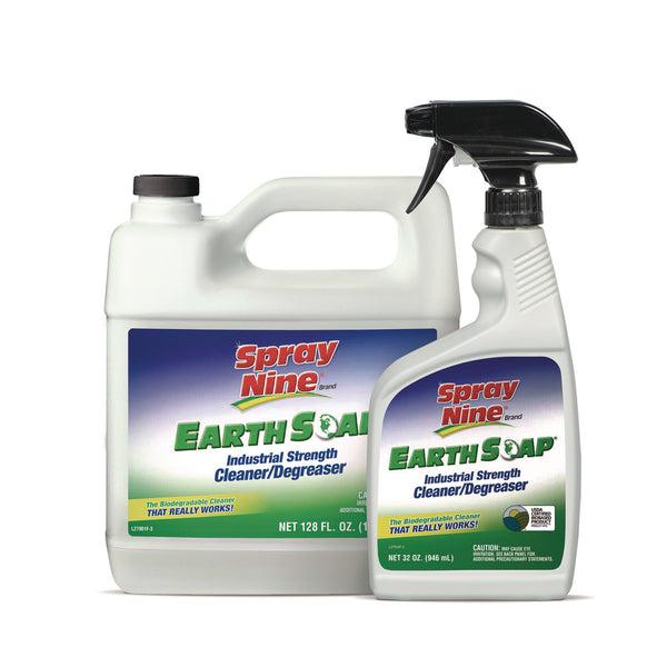 Spray Nine Earth Soap Concentrated Cleaner/Degreaser, 1gal Bottle, 4/Carton (ITW27901) Case of 4