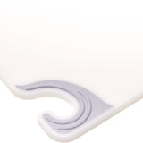 San Jamar® Saf-T-Grip Cutting Board, Plastic, 24 x 18 x 0.5, White (SJMCBG182412WH) Each