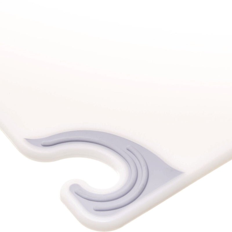 San Jamar® Saf-T-Grip Cutting Board, Plastic, 24 x 18 x 0.5, White (SJMCBG182412WH) Each
