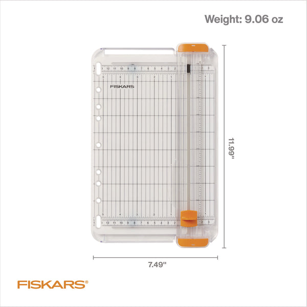 Fiskars® SureCut Card Making Paper Trimmer, 8 Sheets, 9" Cut Length, 5.5"w x 9" l (FSK1071221) Each