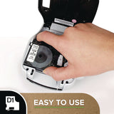 DYMO D1 High-Performance Polyester Removable Label Tape, 0.75" x 23 ft, Black on Clear (DYM45800) Each