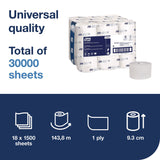 Tork OptiServe High-Capacity Coreless Toilet Paper, 2-Ply, White, 1,500 Sheets, 18 Rolls/Carton (TRK472887) Case of 18