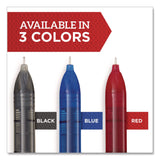 Sharpie® Roller Professional Design Rollerball Pen, Stick, Fine 0.5 mm, Black Ink, Black Barrel, 8/Pack (SAN2116307) Each