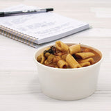 SOLO® Double Poly Paper Food Container, 6 oz, 3.83" Diameter x 1.99" h, White, 1,000/Carton (SCCVS606X02050) Case of 1000