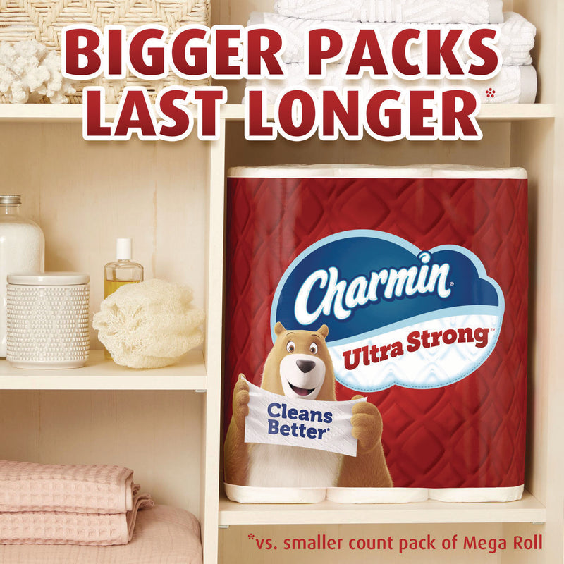 Charmin® Ultra Strong Bathroom Tissue, Septic Safe, 2-Ply, White, 220 Sheet/Roll, 4/Pack, 8 Packs/Carton (PGC13220) Case of 8