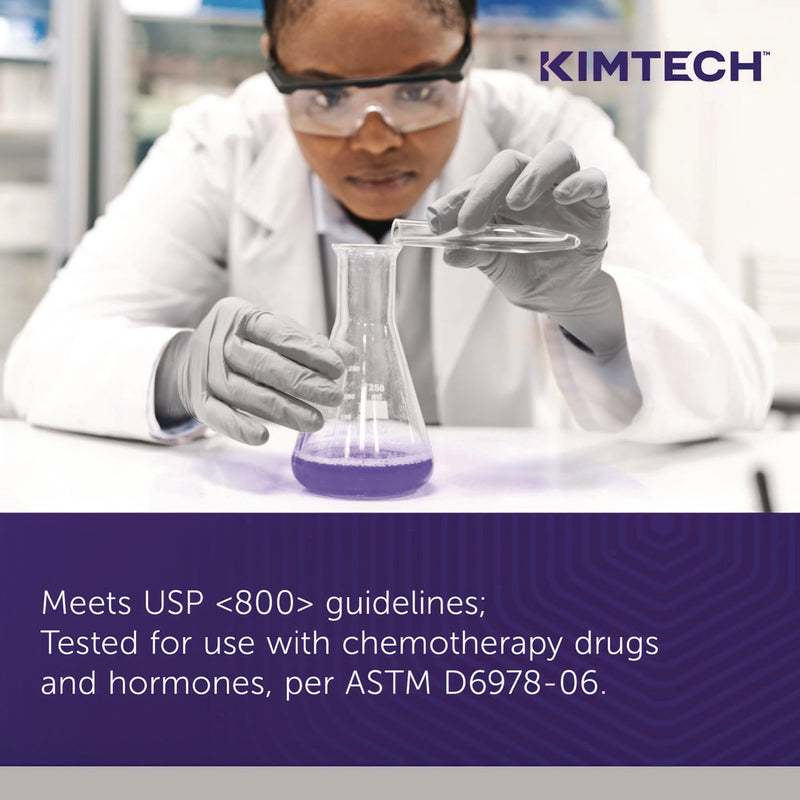 Kimtech™ STERLING Nitrile Exam Gloves, Powder-Free, X-Small, 3.5 mil Thick, 12" Long, Sterling Gray, 100/Box (KCC53137) Box of 100