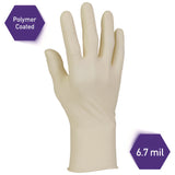 Kimtech™ PFE Latex Exam Gloves, Powder-Free, X-Large, 6.3 mil Thick, 9.5" Long, Natural, 1,000/Carton (KCC57550) Case of 1000