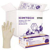 Kimtech™ PFE Latex Exam Gloves, Powder-Free, X-Large, 6.3 mil Thick, 9.5" Long, Natural, 1,000/Carton (KCC57550) Case of 1000