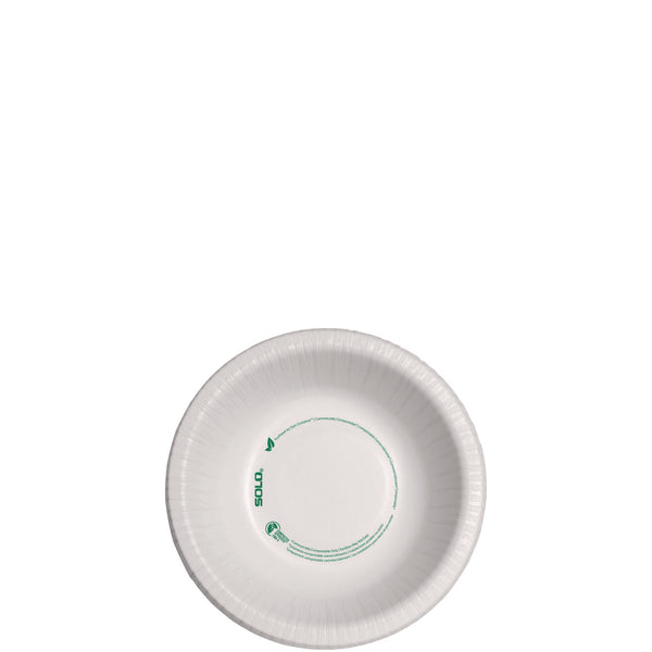 SOLO® Compostable Paper Dinnerware, ProPlanet Seal, Bowl, 12 oz, White, 1,000/Carton (SCCHB12PLANET) Case of 1000